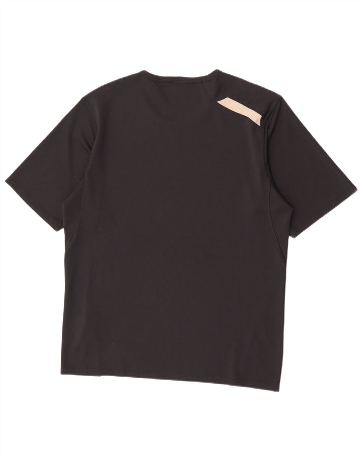 Nike Herren T-Shirt Top Medium Schwarz Polyester