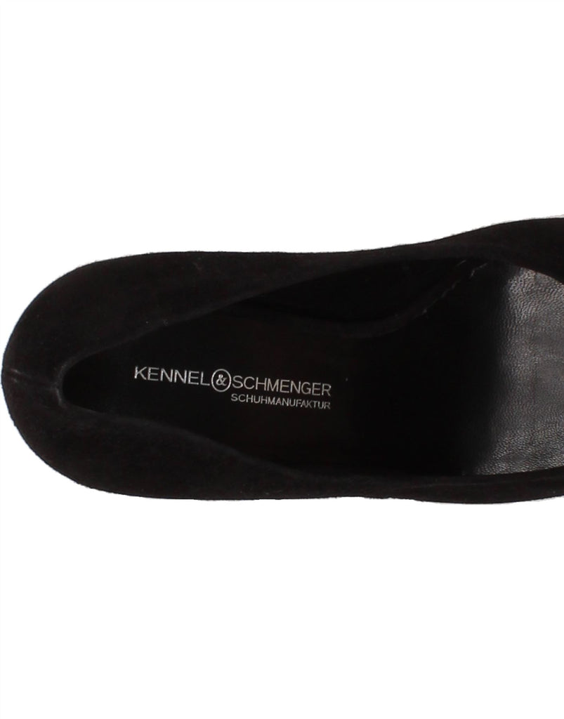KENNEL & SCHMENGER Womens Suede Pump Heels UK Size 7.5 Black Suede Vintage Kennel & Schmenger and Second-Hand Kennel & Schmenger from Messina Hembry 
