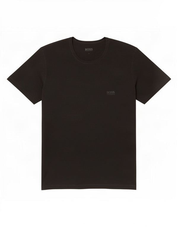 Hugo Boss Herren T-Shirt Top Large Schwarz Baumwolle
