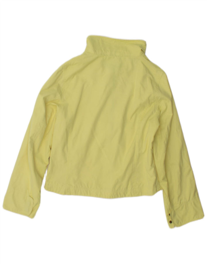 Carrera Womens Trainingsanzug Top Jacke UK 12 Mittelgelbe Baumwolle