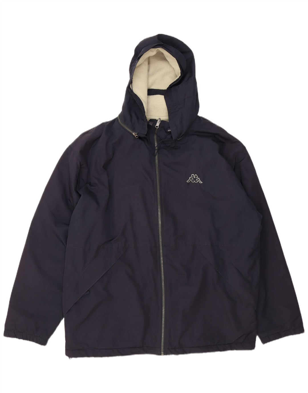 Kappa Herren Kapuzen-Wendejacke UK 40 Large Marineblau