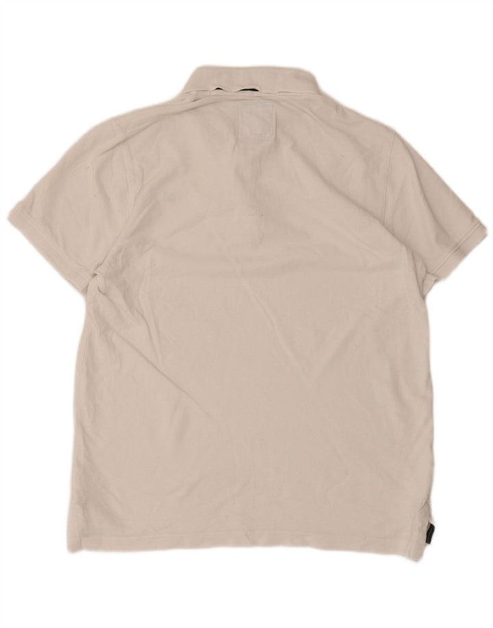 Crew Clothing Herren-Poloshirt, groß, aus weißer Baumwolle
