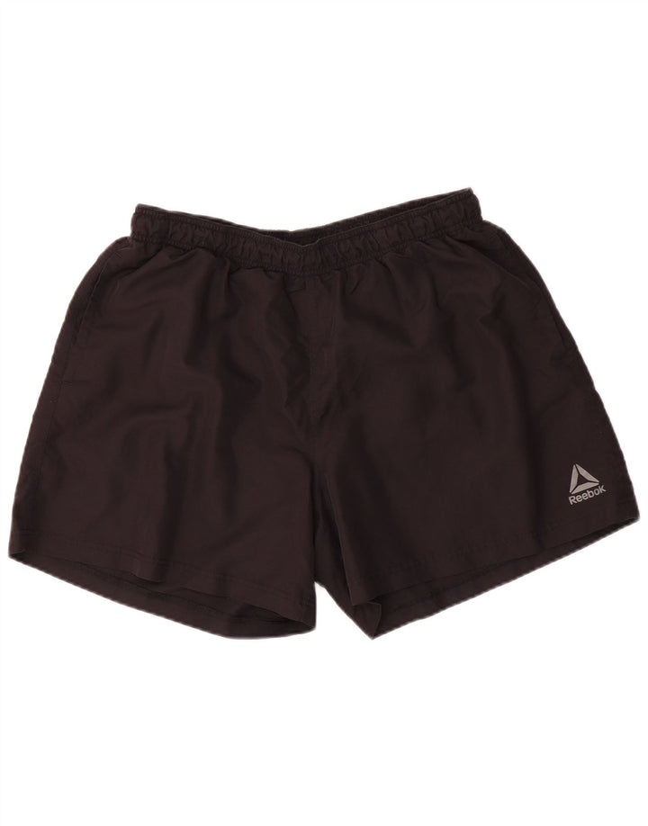 Reebok Herren Sportshorts Large Schwarz Polyester