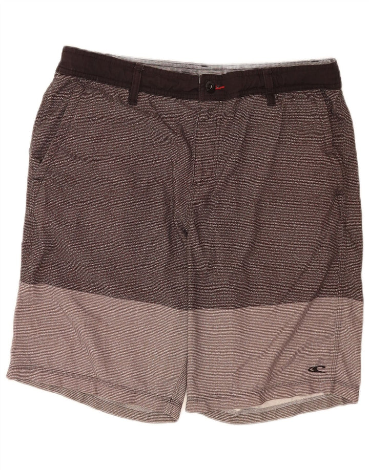 O'Neill Herren-Chinoshorts W34, großes graues Nadelstreifen-Polyester