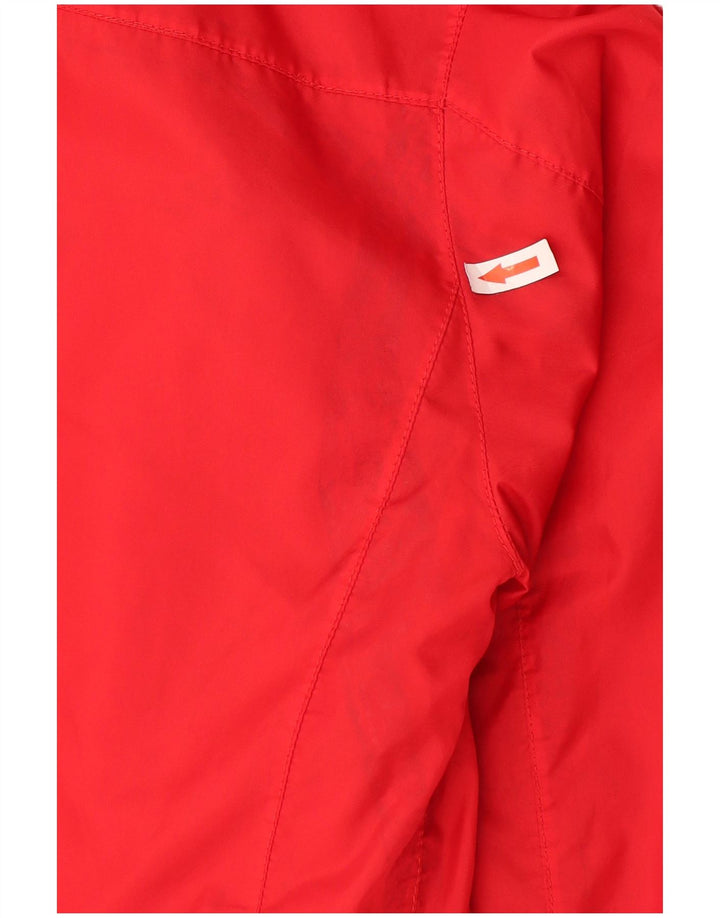 Armani Jeans Damen Windjacke UK 12 Medium Red Polyamid
