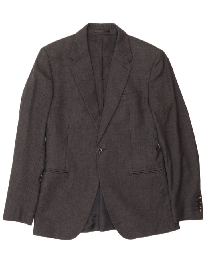 Reiss Herren-Blazer mit 1 Knopf, Gr. 36, Grau