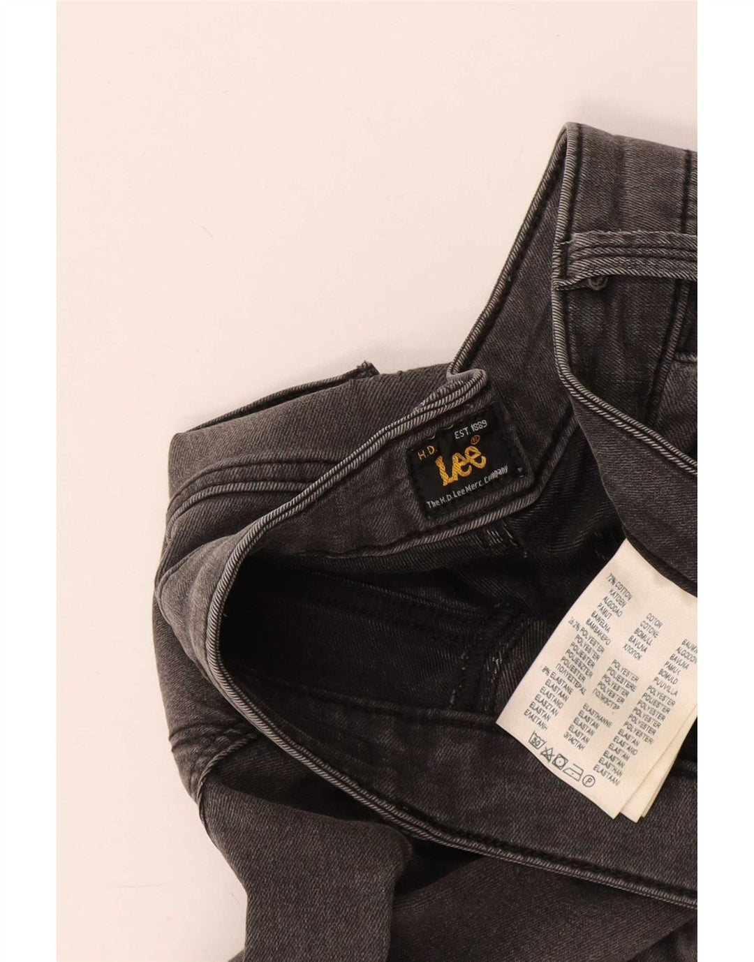 Lee Damen Skinny Jeans W30 L33 Graue Baumwolle