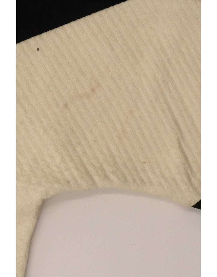 Zara Damen-Blusenoberteil in Übergröße, UK 10, Größe S, Schwarz, Colourblock-Baumwolle