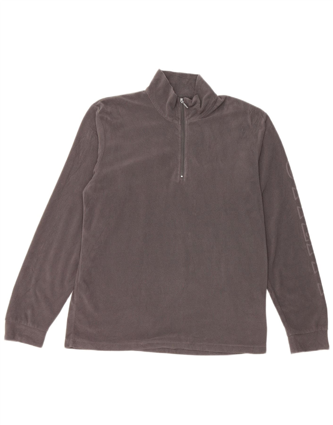 Diadora Herren-Fleecepullover mit grafischem Reißverschluss, XL, grau, Polyester