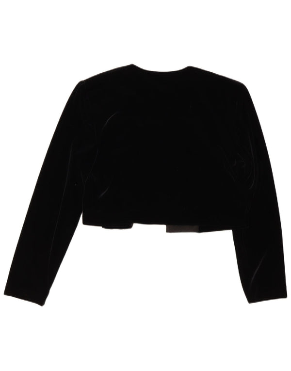 Joseph Ribkoff Damen Samt-Bolerojacke UK 12 Medium Schwarz