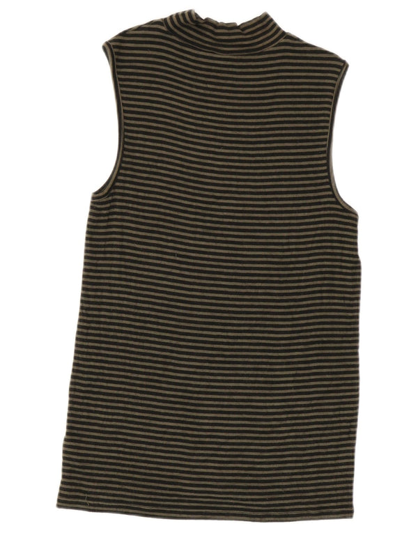 Gap Damen-Trägershirt UK 12 Mittelschwarz gestreift aus Modal