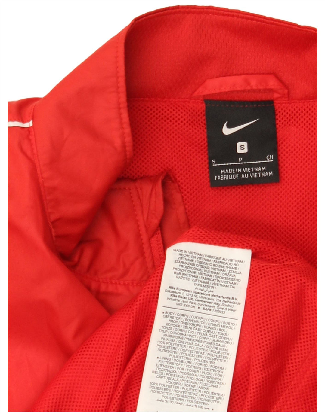 NIKE Herren-Trainingsanzugoberteil, Jacke, Größe S, Rot
