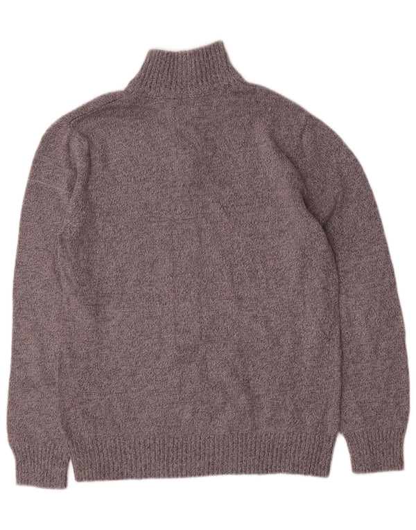 Nautica Jungen-Pullover mit Reißverschluss am Hals, 12–13 Jahre, groß, aus grauer Baumwolle