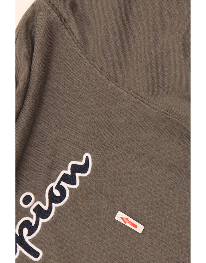 CHAMPION Herren-Kapuzenpullover mit Grafik, mittlere Khaki-Baumwolle