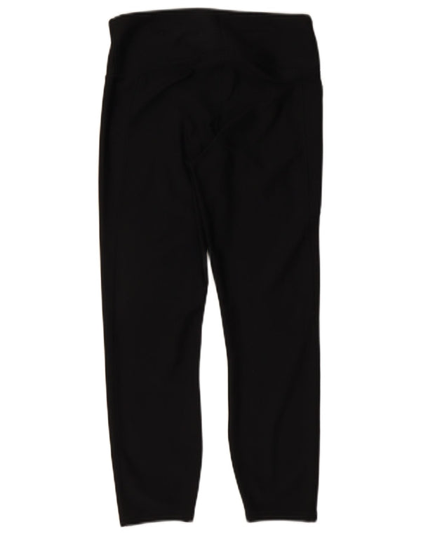 Under Armour Damen Heat Gear Capri Leggings UK 12 Medium Schwarz