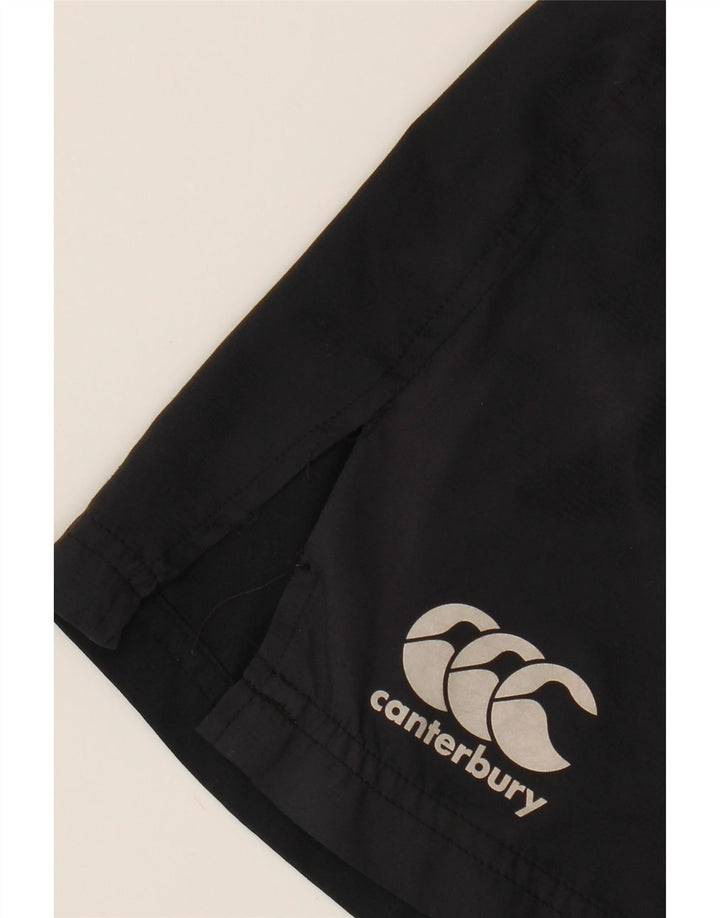 CANTERBURY Mens Sport Shorts XL  Black Polyester Vintage Canterbury and Second-Hand Canterbury from Messina Hembry 