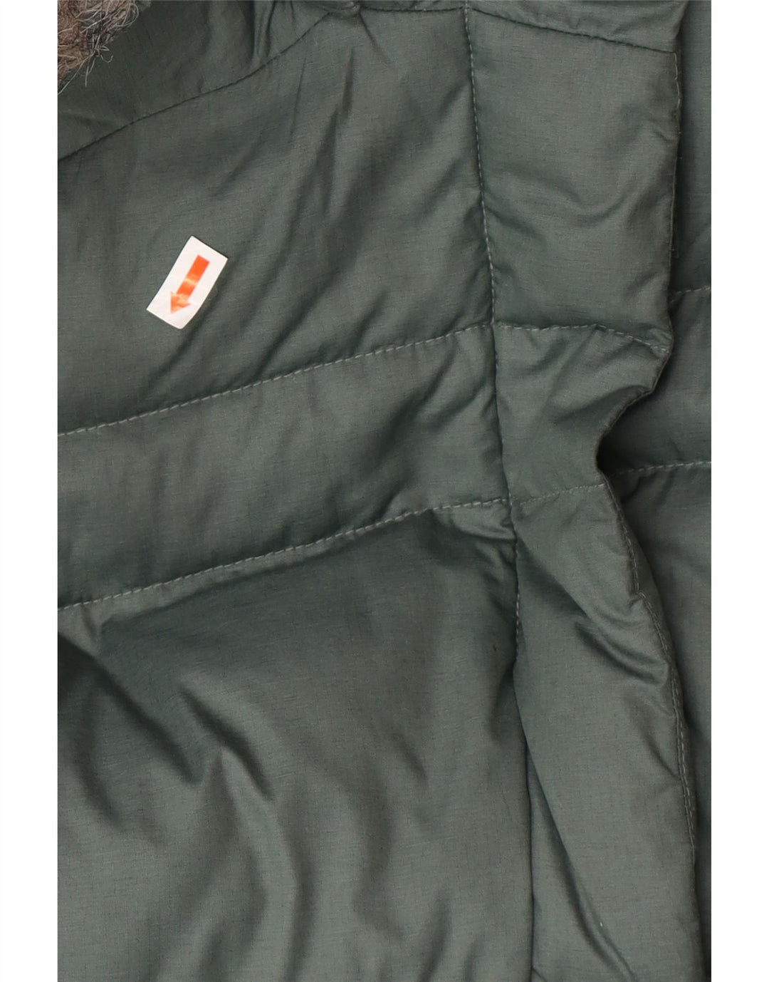 COLUMBIA Wattierter Damenmantel mit Kapuze, UK 12, Mittelgrün, Polyester