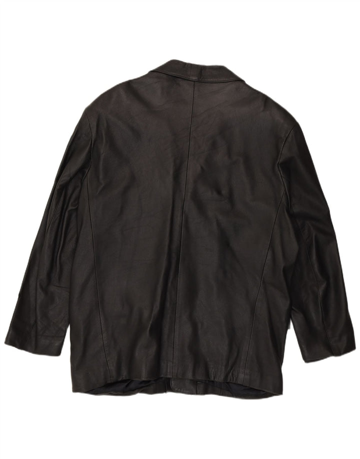 Regina Herren Lederjacke UK 44 2XL Schwarzes Leder