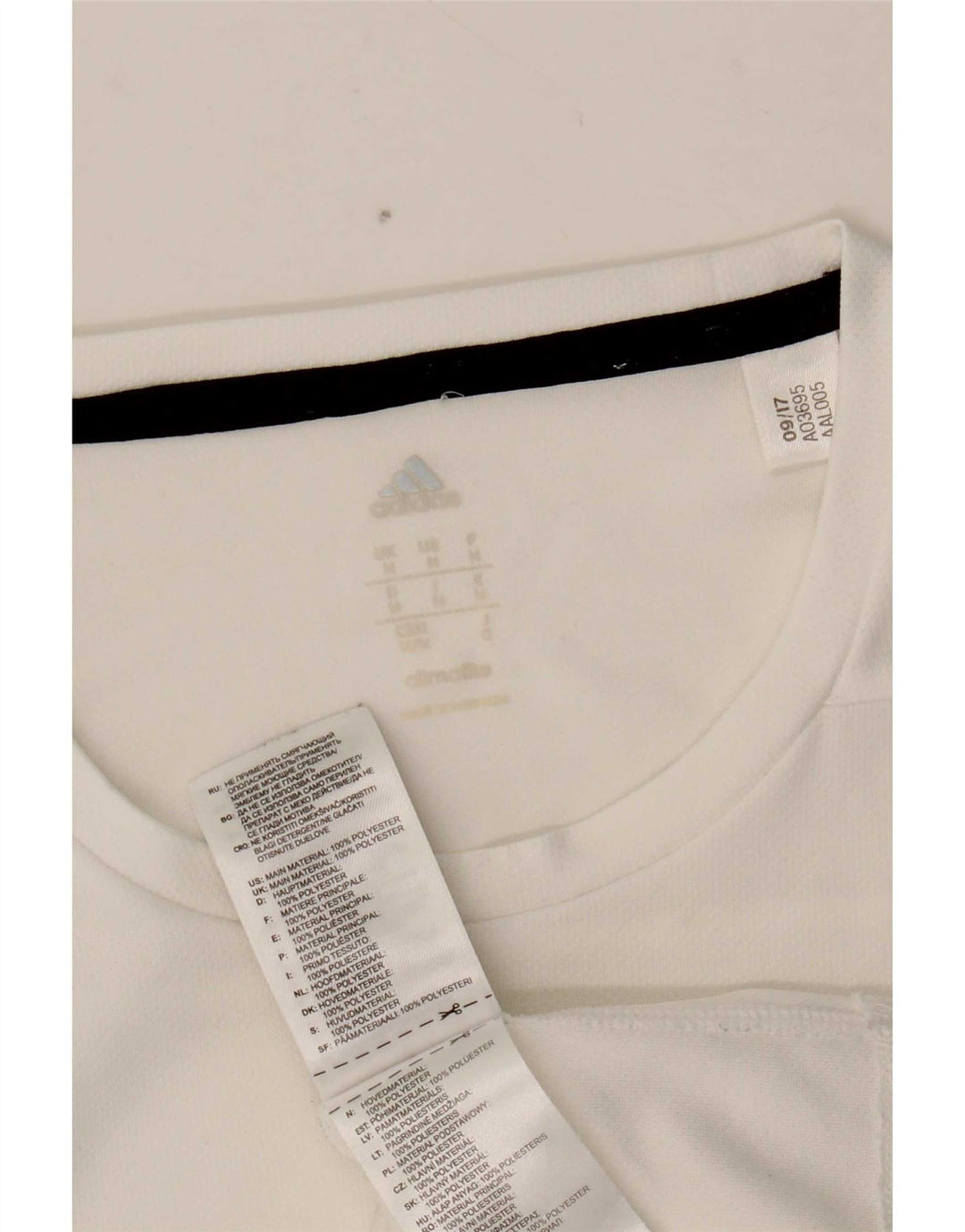 Adidas Herren Climalite T-Shirt Top Mittelweißes Polyester
