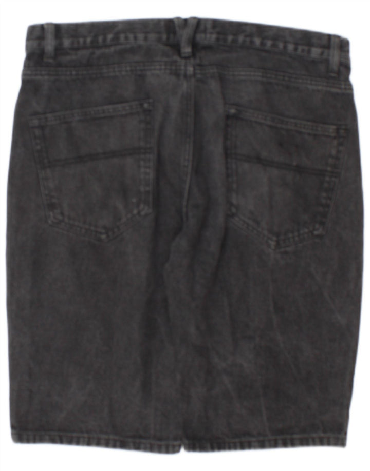 Pierre Cardin Herren-Jeansshorts, Größe L, W36, graue Baumwolle