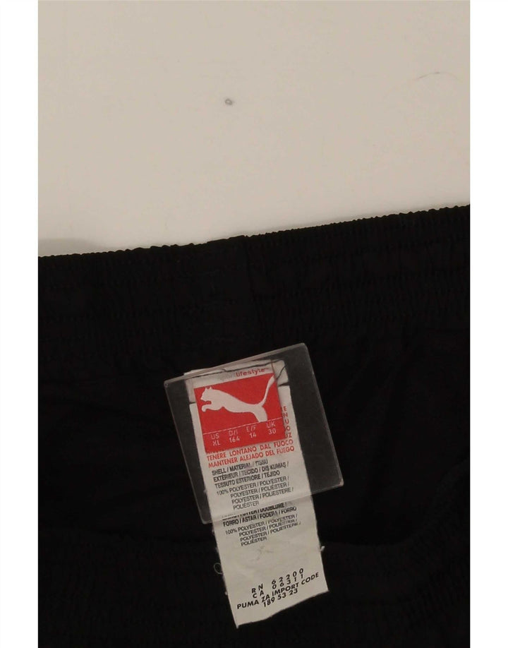 Puma Boys Graphic Sport Shorts 13–14 Jahre, schwarzes Polyester