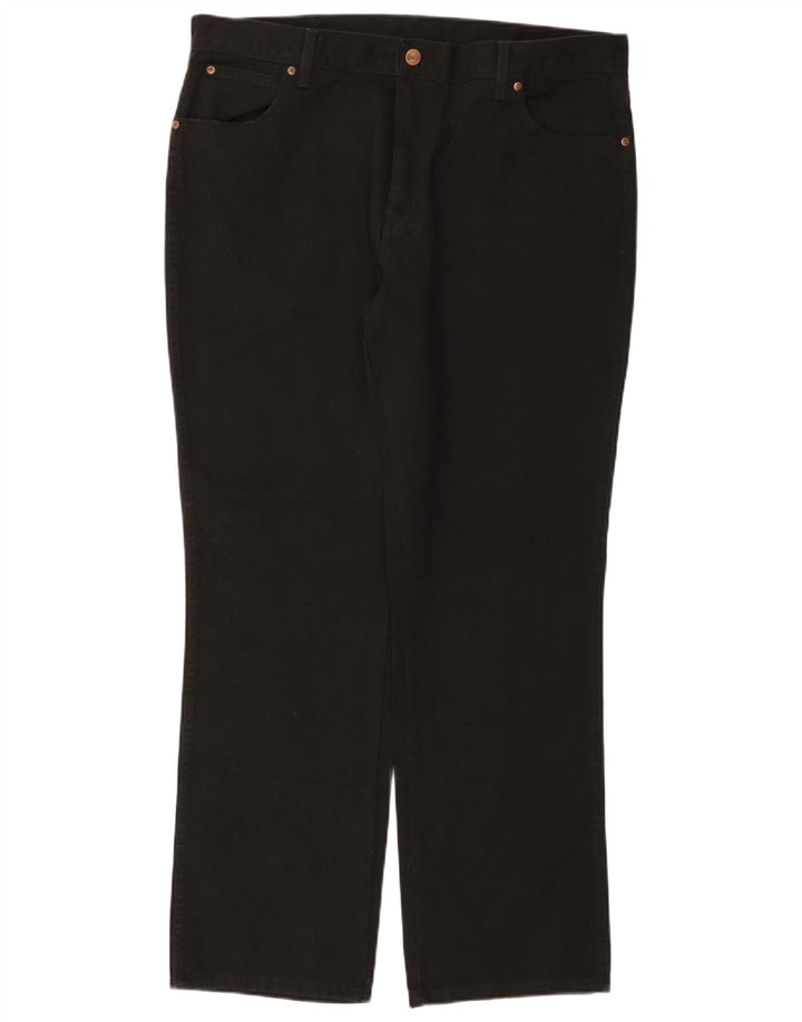 WRANGLER Damen-Jeans mit normaler Passform, gerade Passform, W40, L32, schwarze Baumwolle