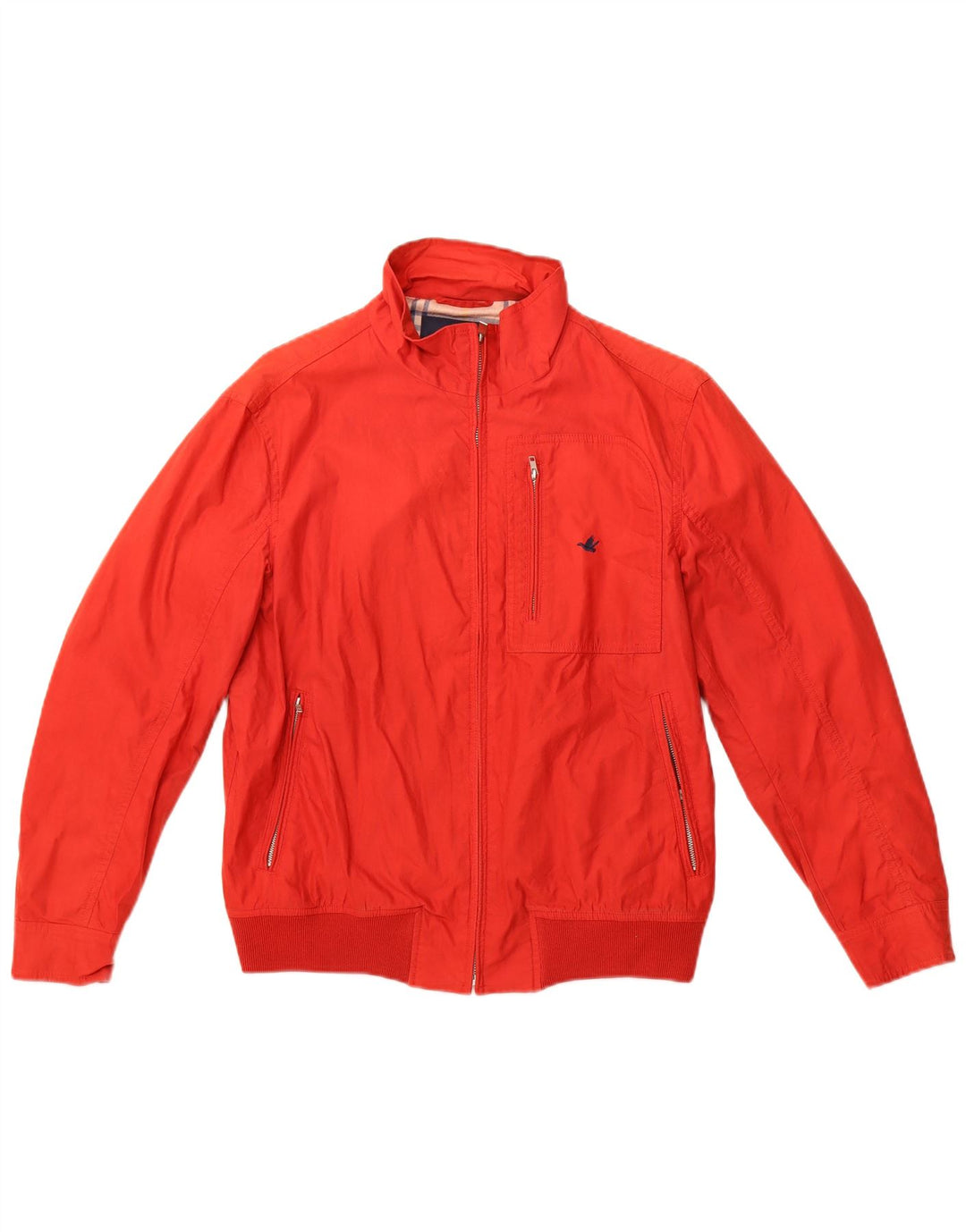 BROOKSFIELD Damen Bomberjacke IT 48 XL Rote Baumwolle