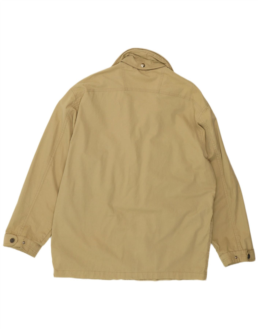 Polbot Herren-Utility-Jacke mit Kapuze, UK 40, große beige Baumwolle