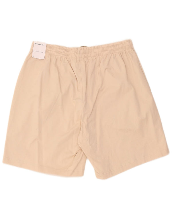 Nike Herren Swoosh Standard Fit Sport Shorts Große Beige Baumwolle
