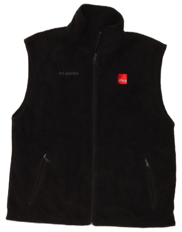 Columbia Herren Fleeceweste UK 40 Large Schwarz Polyester