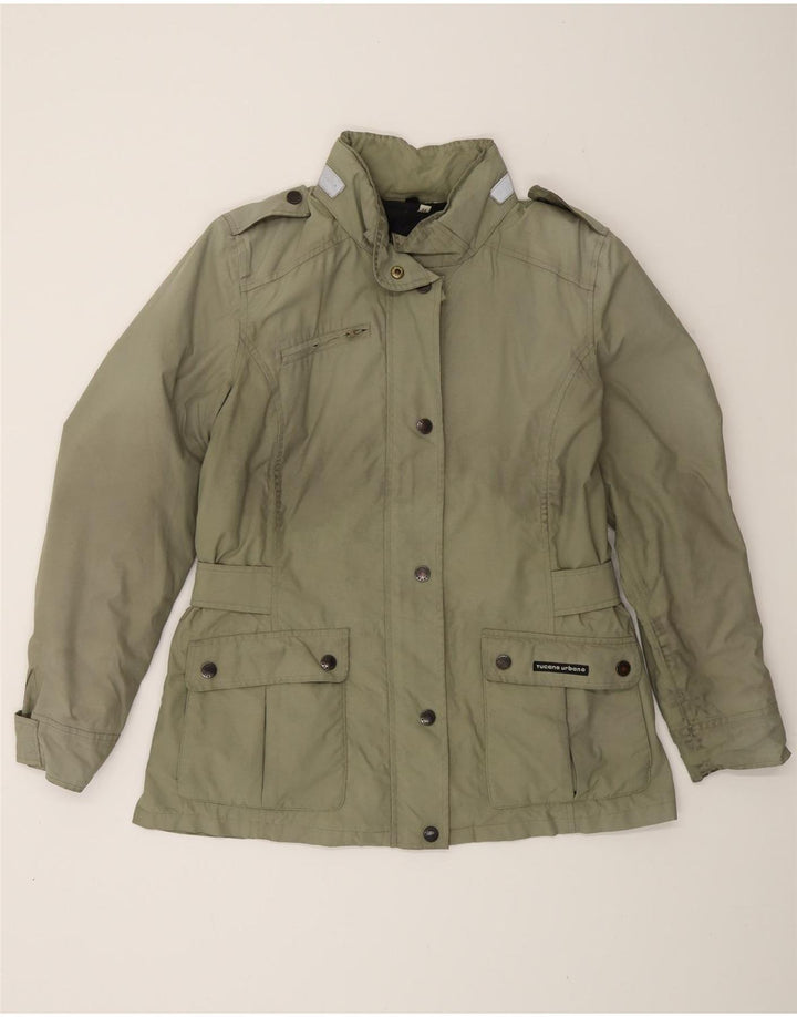 Tucano Urbano Damen Militärjacke IT 44 Mittelgrünes Polychlorid