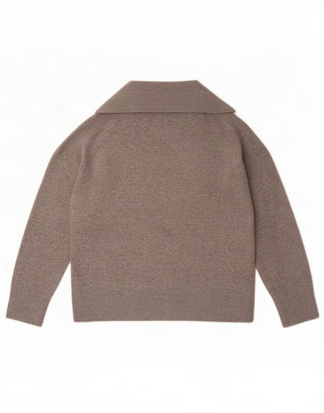 Massimo Dutti Damen-Pullover mit Rollkragen, übergroß, Größe UK 12, Mittelgrau