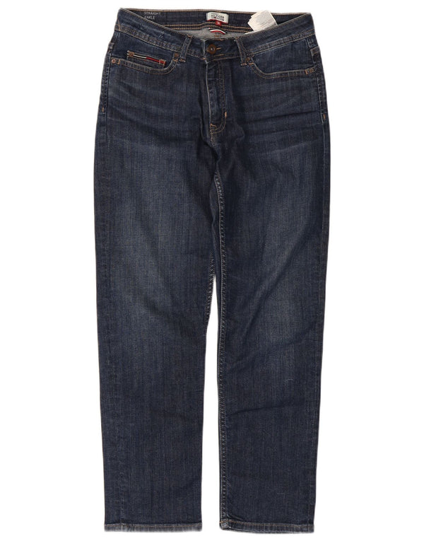 Tommy Hilfiger Damen Straight Jeans W27 L26 Marineblau Baumwolle