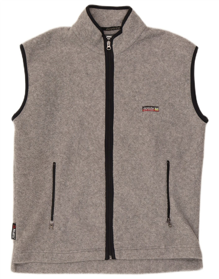 Invicta Herren Fleeceweste UK 40 Large Grau Polyester