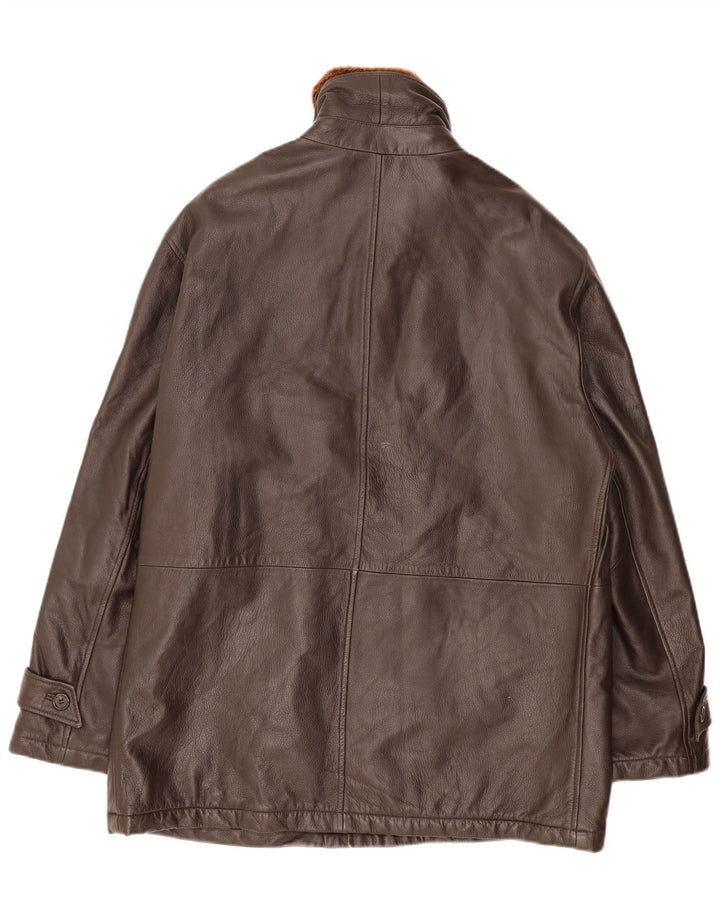Martin Eden Herren Lederjacke IT 50 Großes braunes Leder