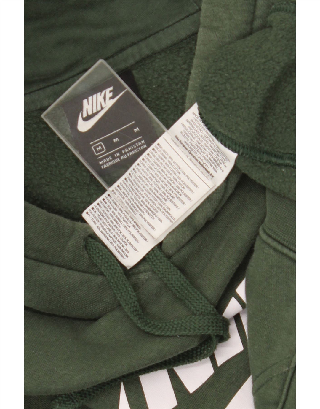 Nike Herren-Kapuzenpullover mit Grafik, mittelgrüne Baumwolle