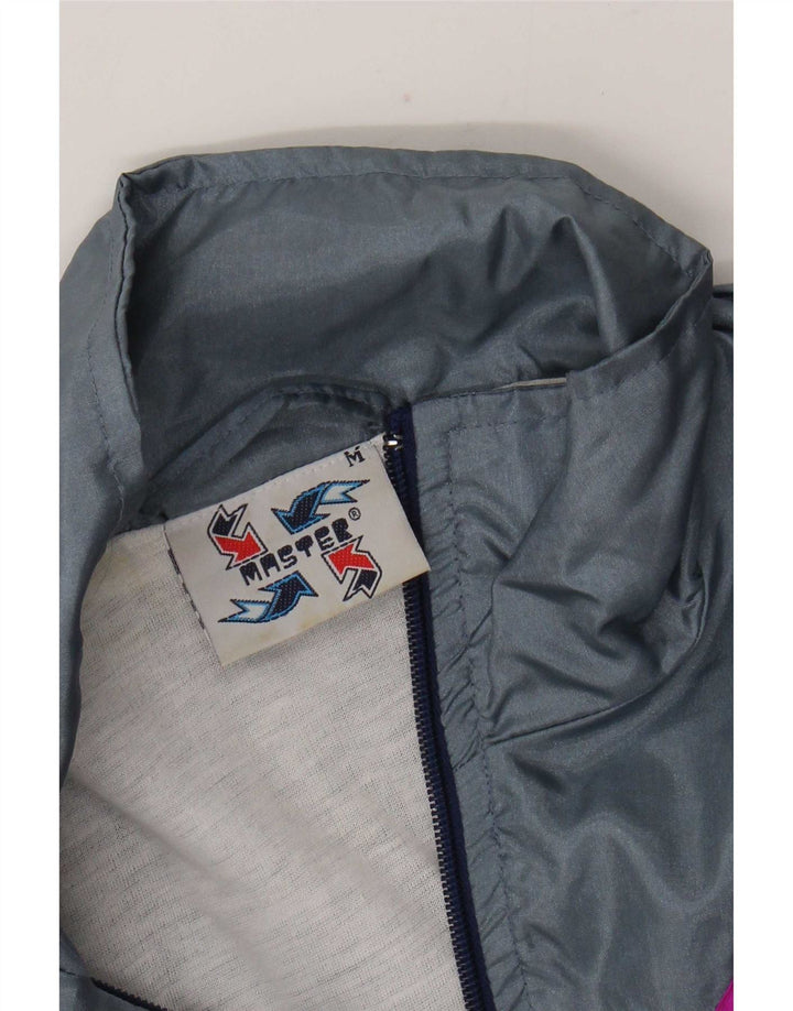 Master Herren-Trainingsoberteil, Jacke, Mittel, Marineblau, Colourblock-Nylon