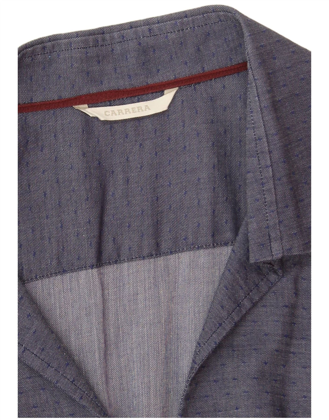 Carrera Damen-Hemd UK 12 Medium Marineblau gepunktet