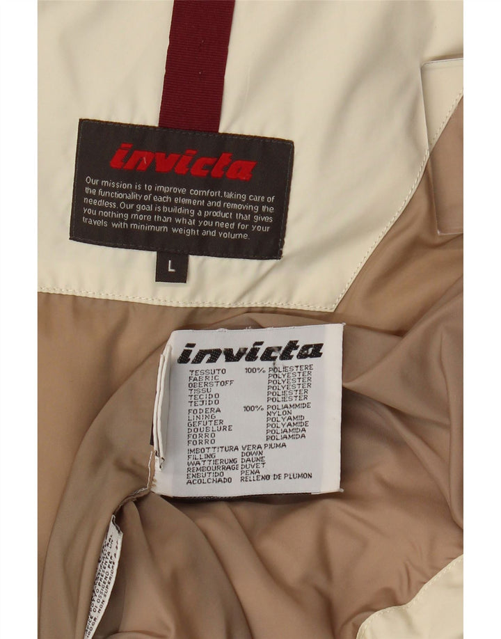 Invicta Damen Wattierte Jacke UK 16 Large Off White Polyester