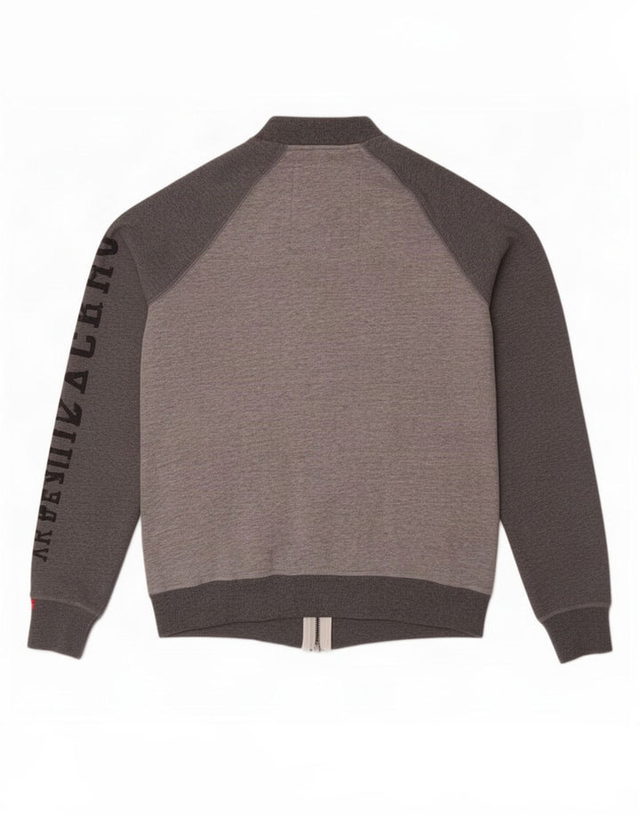 Superdry Herren-Trainingsanzug mit grafischem Oberteil, große graue Farbblock-Baumwolle