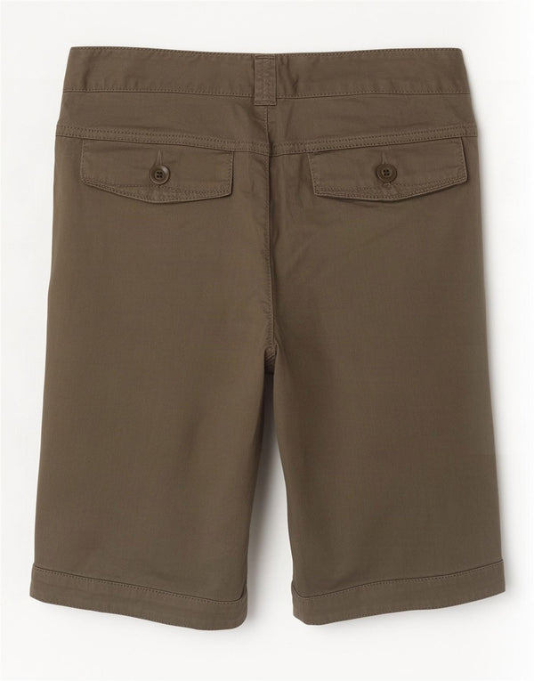 Benetton Womens Casual Shorts IT 44 Medium W30 Khaki Baumwolle