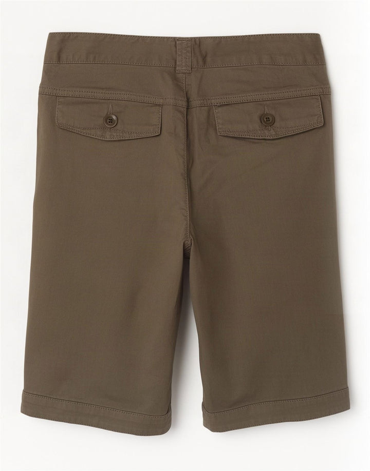 Benetton Womens Casual Shorts IT 44 Medium W30 Khaki Baumwolle