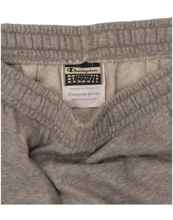 Champion Herren-Trainingshose XL, grau gefleckte Baumwolle