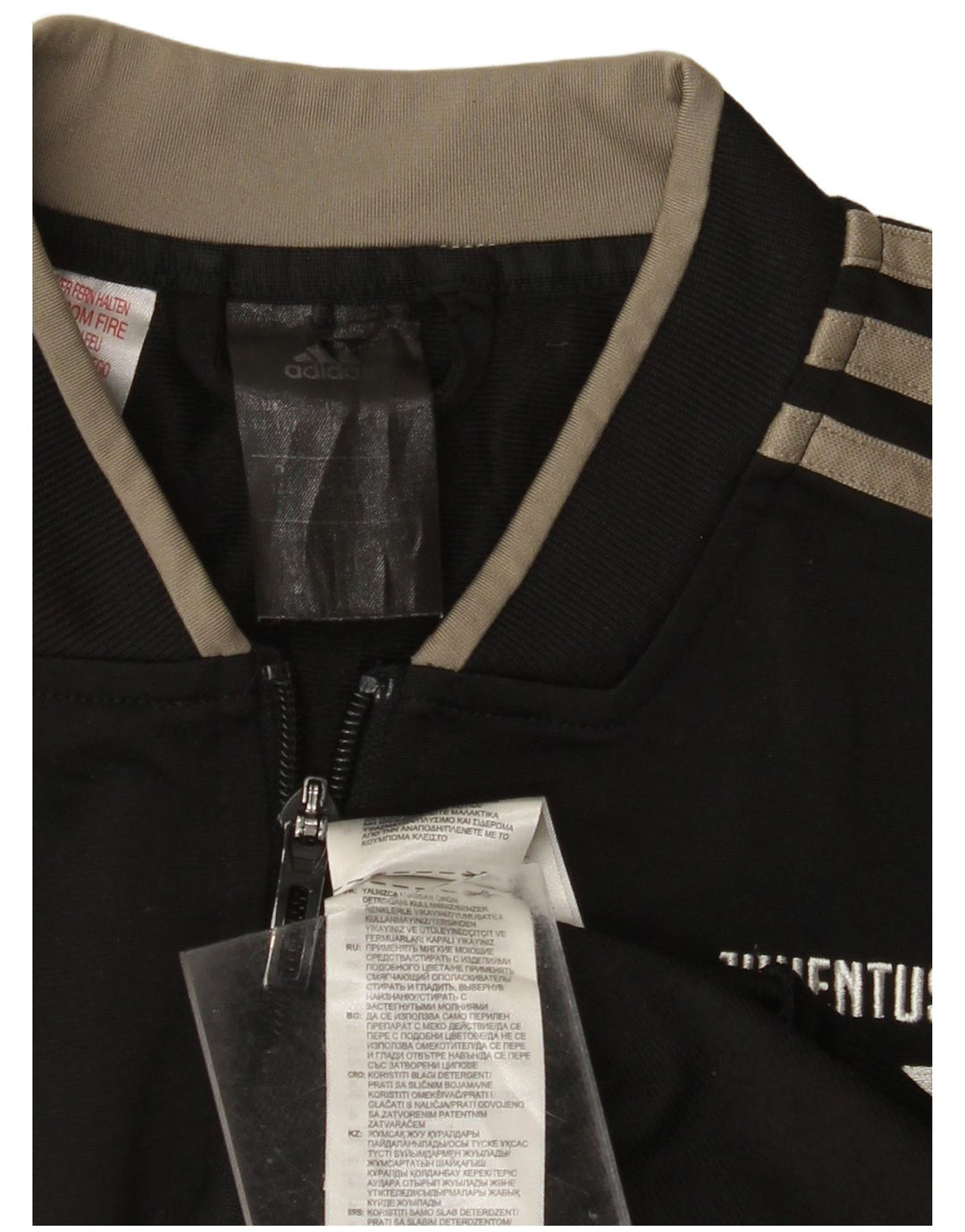 ADIDAS Juventus Graphic Trainingsanzug für Jungen, Jacke, 13–14 Jahre, Schwarz