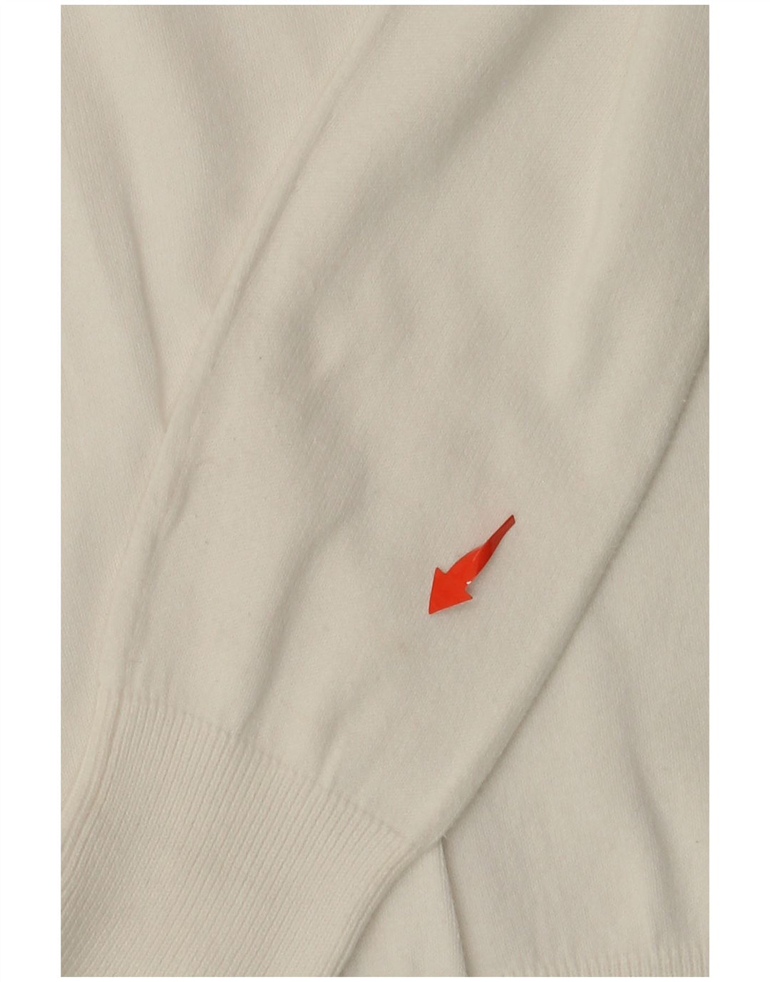 ZARA Damen-Pullover mit V-Ausschnitt, Gr. 40, Größe L, Weiß