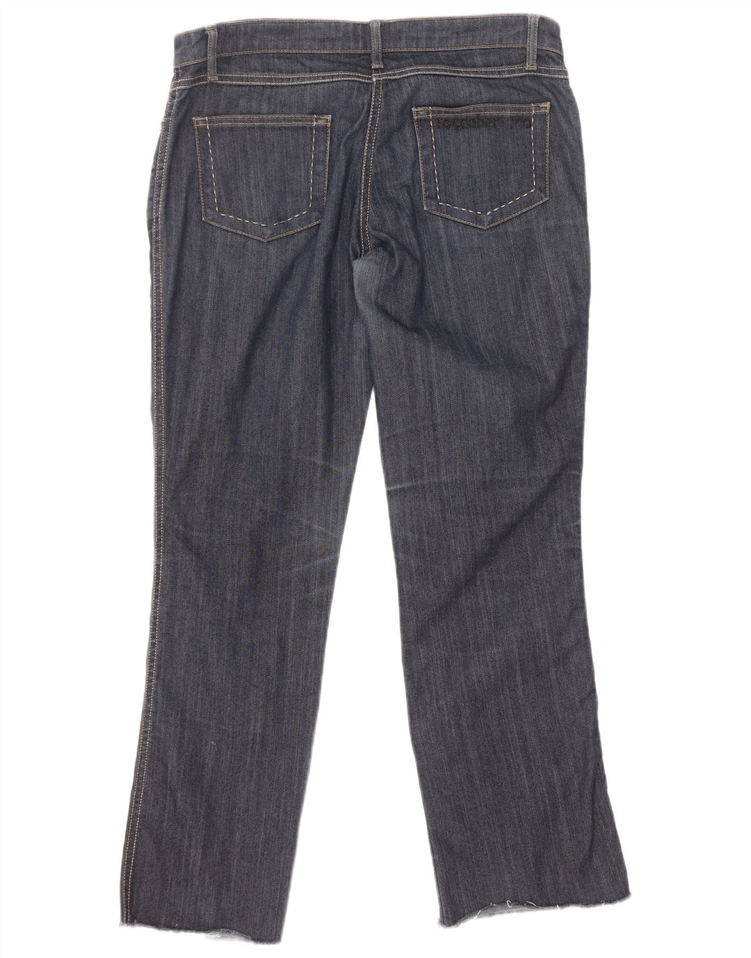 Roccobarocco Damen Straight Jeans W32 L29 Marineblau Baumwolle