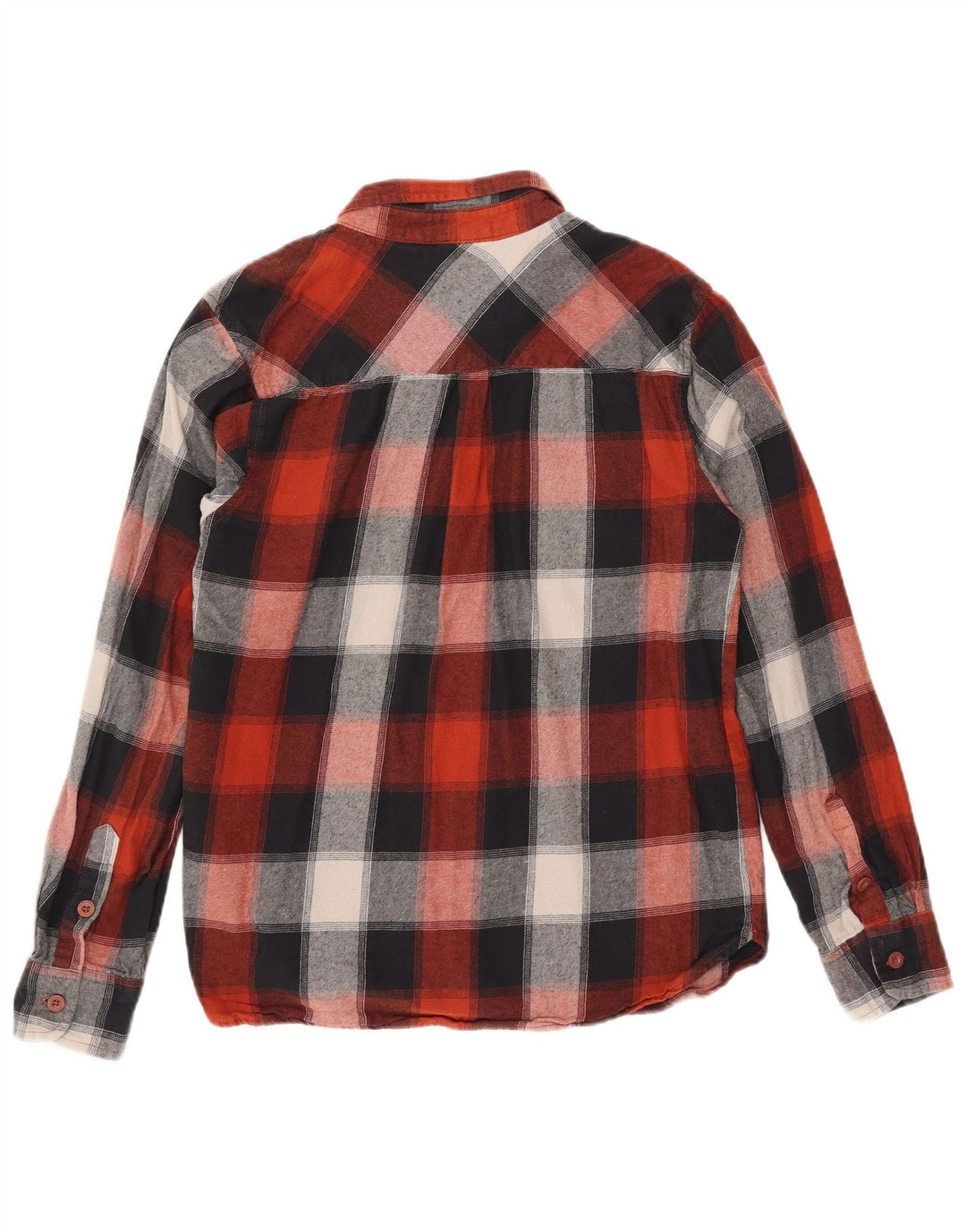 Mountain Warehouse Herren-Flanellhemd aus mittelrot karierter Baumwolle