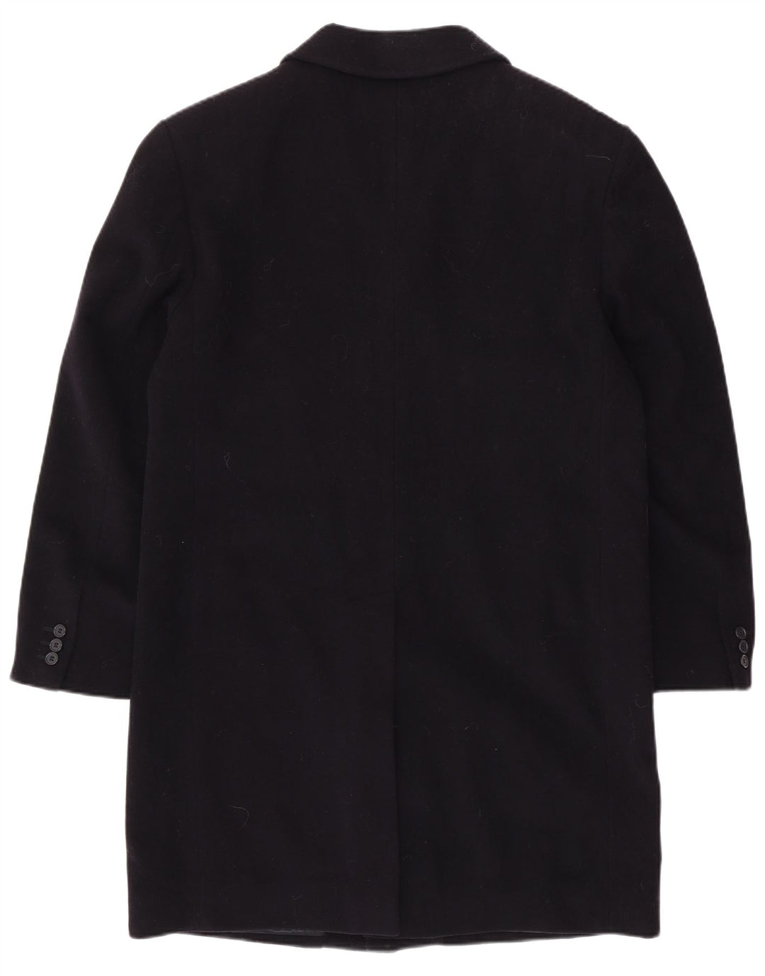 VINTAGE Herrenmantel UK 40 Große marineblaue Wolle