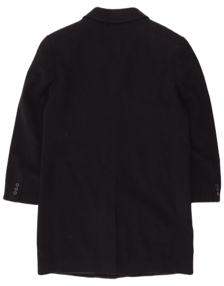 VINTAGE Herrenmantel UK 40 Große marineblaue Wolle