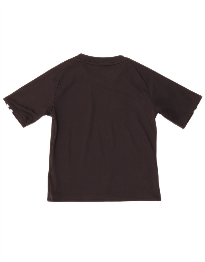 ADIDAS Jungen Climalite Graphic T-Shirt Top 7–8 Jahre, schwarzes Polyester